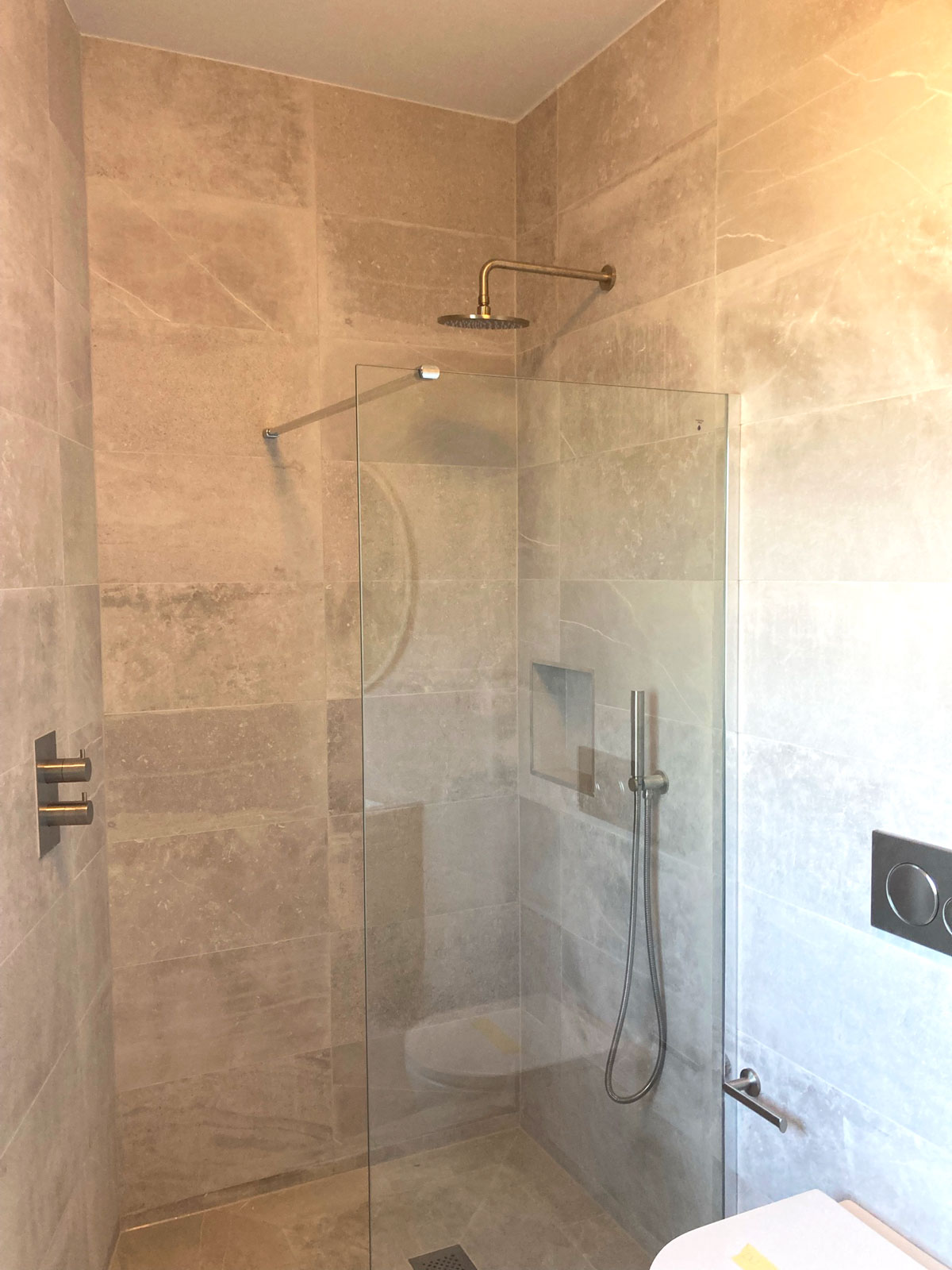 Shower area in Bathroom renovation project in Sutton, Dublin