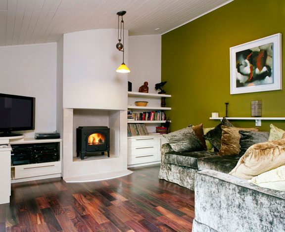 Living room in the renovation by Atfar Construction