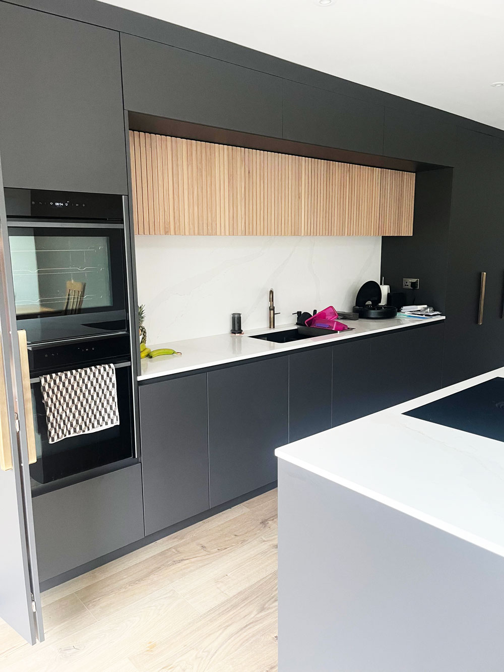 Kitchen in renovation project by Atfar Construction