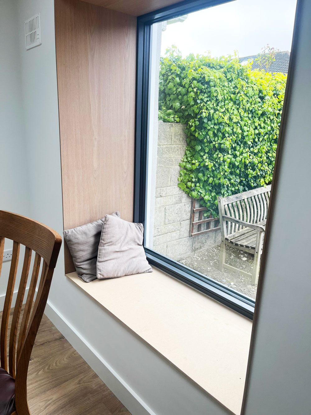 Kitchen window in renovation project by Atfar Construction